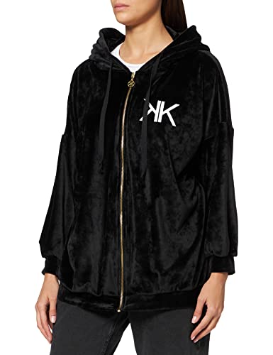 KENDALL & KYLIE Damska bluza z kapturem, Czarny, S