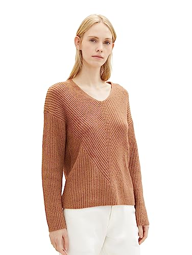 TOM TAILOR Sweter damski, 32399 - Blush Mahogany Melange, L