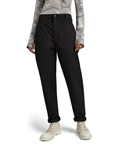 G-STAR RAW Damskie spodnie chinosy Boyfriend zwężane, Czarny (Dk Black C072-6484), 30W
