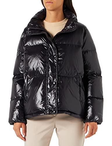 GANT Damska kurtka D1. Cropped DOWN kurtka, czarna (Ebony Black), XL