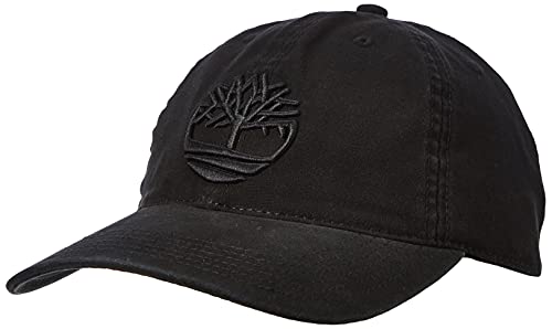 Timberland Męska bawełniana czapka z daszkiem, Czarny, Rozmiar uniwersalny