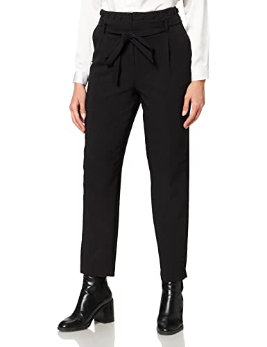IPEKYOL Womens Belted Button Accessories spodnie damskie, czarne, 40