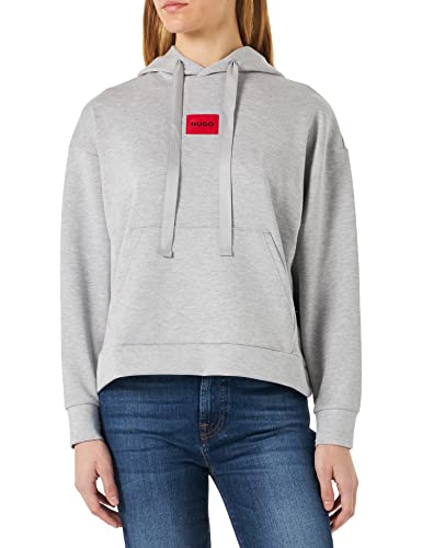 HUGO Damska bluza z kapturem Pure Loungew, Medium Grey33., S