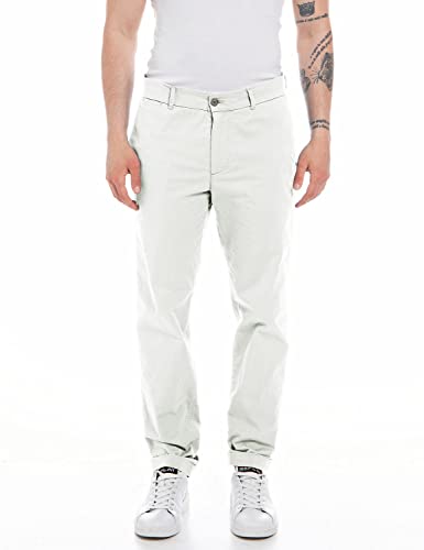 Replay Spodnie męskie, 001 White, 30W / 32L