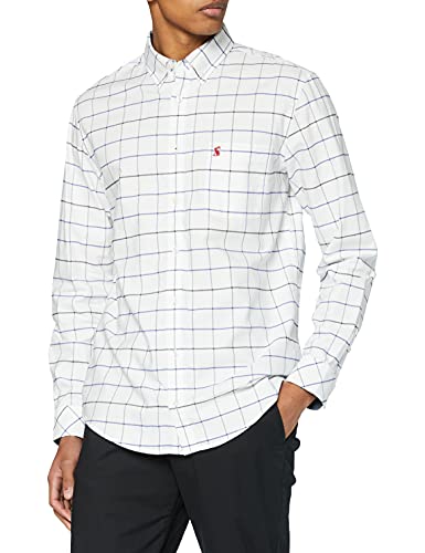 Joules Klasyczna koszulka męska Welford, Biała kratka, 3XL