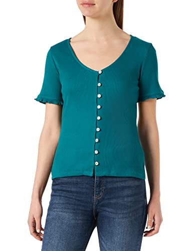 Naf Naf T-shirt damski, sukulenty, XL