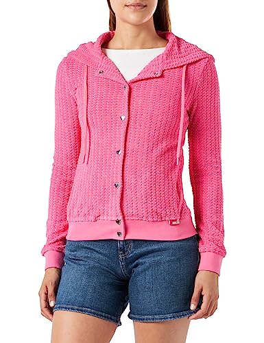 Love Moschino Damska kurtka zapinana na zamek błyskawiczny, Fuchsia, 44