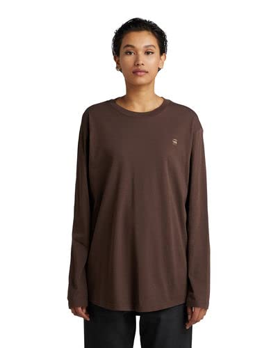 G-STAR RAW Women's Lash Fem Loose Top T-Shirt, brązowy (Chocolat 4107-285), L