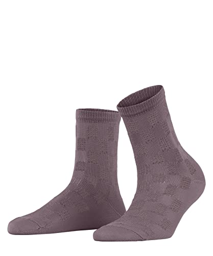 FALKE Kobiety Krótkie skarpety Purity W SSO Wiskoza z wzorem 1 Para, Czerwony (Grapeshake 8124), 39-42