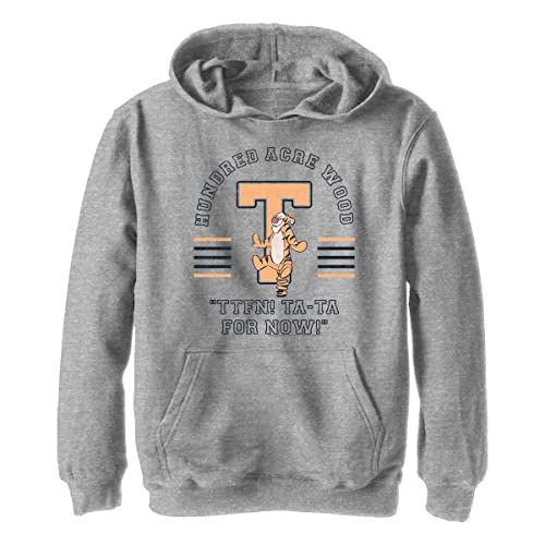 Disney Chłopięca bluza z kapturem Tigger Collegiate, Athletic Heather, S