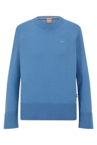 BOSS Damski sweter C_fonneta Knitted_Sweater, Open Blue474, XS