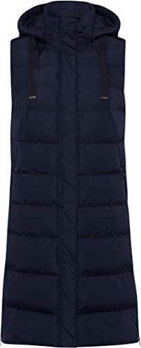 BRAX Damska kamizelka puchowa Houston Blue Planet o wyglądzie puchu, alternatywna kamizelka puchowa, granatowa, 44