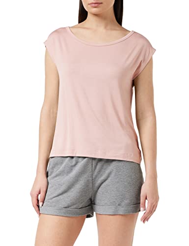 Calvin Klein Damski top od piżamy z szeroką szyją, S/S, Stonowany, M