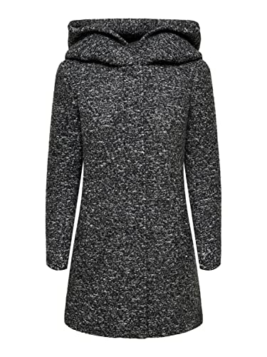 ONLY Onlsedona Boucle Wool Coat Petit OTW Fn płaszcz damski, ciemnoszary melanż, S wąska talia