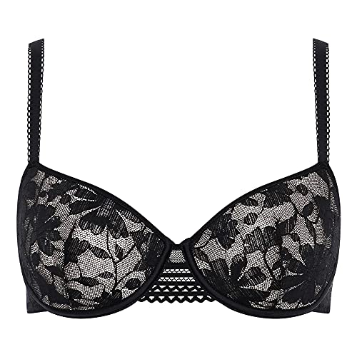 Passionata Damski t-shirt biustonosz, Czarny, 80F