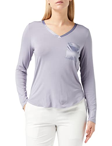 Triumph Damska piżama Climate Aloe Top LSL, Morandi Grey, 36