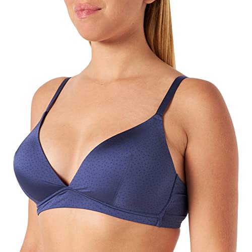 ESPRIT Damski biustonosz z nadrukiem Microwirl. Pad, jasnoniebieski, 80B