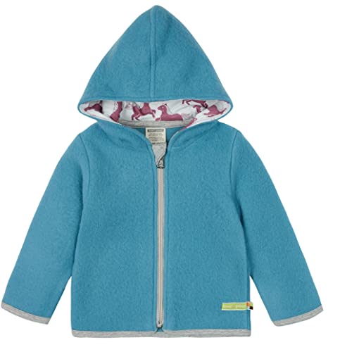 loud + proud Unisex dziecięca kurtka wełniana, certyfikat GOTS, Top, 98-104