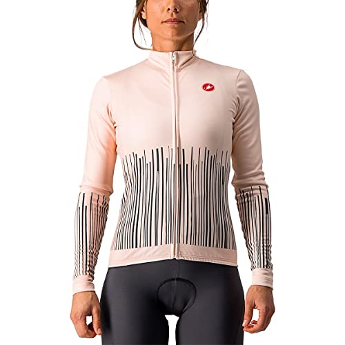 CASTELLI Damska bluza Sorpresa Jersey Fz, miękka różowa/ciemnoszara, L, Miękki różowy/ciemnoszary, L