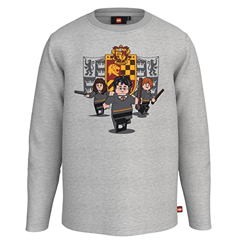 Lego Harry Potter koszulka męska Gryffindor Lwtaylor 117 Koszulka Uniseks, 912 szary melanż, 146