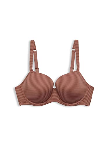 ESPRIT Bodywear damski żakardowy Stripe RCS Padded BC wyściełany biustonosz, Cinnamon, 90 D, Cynamon, 90D