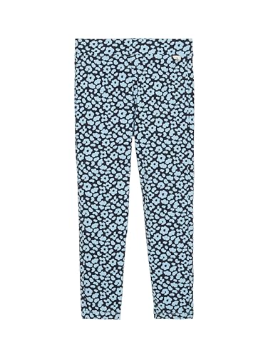TOM TAILOR Dziewczęce legginsy dziecięce, 34003 - Blue Leo Flower Print, 128/134 cm