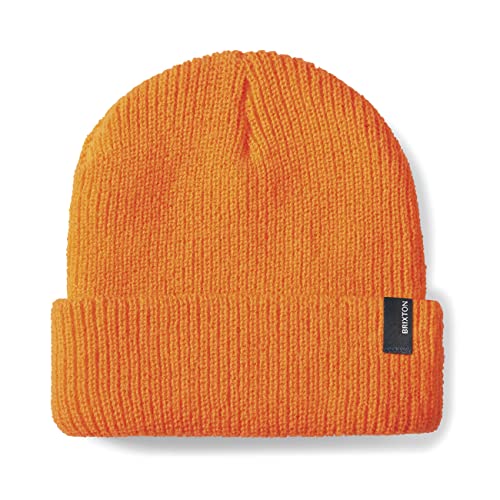Brixton Męska czapka typu beanie typu Heist, atletyczna pomarańczowa, jeden rozmiar