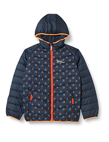 Jack Wolfskin Chłopięca kurtka Zenon Print, Night Blue All Over, 128