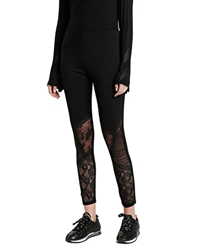 Desigual Legginsy damskie varsovia, czarny, S