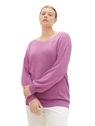 TOM TAILOR Damski sweter plus size, 33830 - Mauvy Plum, 44