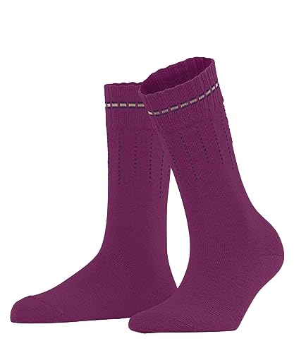 FALKE Damskie skarpety neonowe, ekologiczna bawełna, wełna, cienkie wzory, 1 para, Różowy (Pink Orchid 8409), 39-42 EU