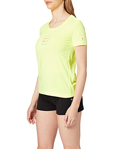 Champion Damska koszulka Seasonal Graphic Gallery Crewneck, ó?cie? fluorescencyjna, L