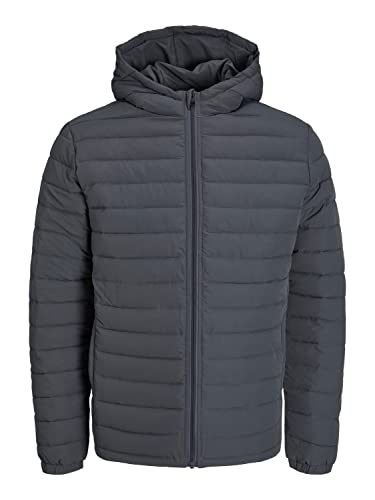 Bestseller A/S Męska kurtka buforowa JJERECYCLE RAW z kapturem NOOS, asfalt, XL, asfaltowy