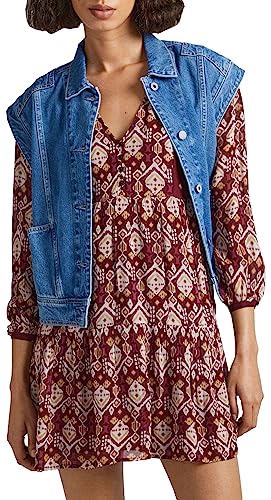 Pepe Jeans Damska sukienka Galatea, wielokolorowa (Multi), S, Wielobarwny (Multi), S