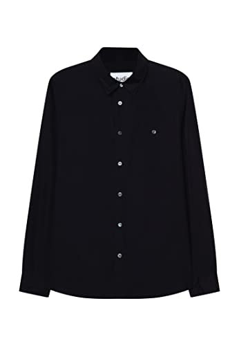 Seidensticker Koszula męska, Regularny, z długim rękawem, Czapka, Ciemny niebieski, L