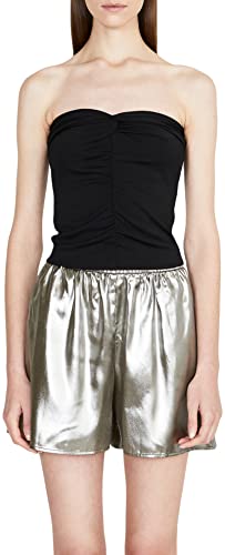 Sisley Damski top 51LH00U t-shirt, czarny 100, L, czarny 100, L