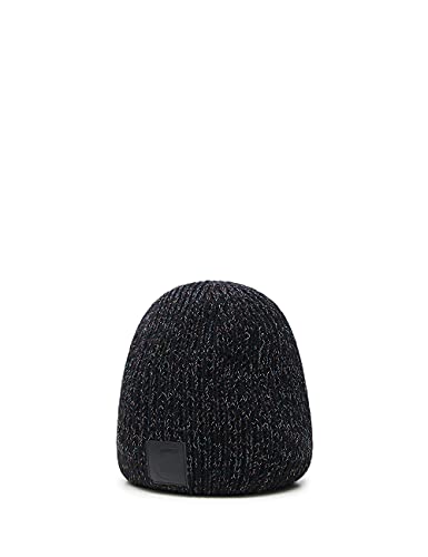 Desigual Damska czapka HAT_Rainbow Lurex Hat, czarna, U