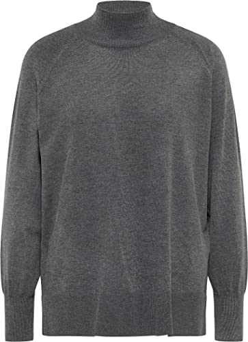 usha WHITE LABEL Sweter damski Lynnea, antracytowy, M/L, antracytowy, M-L