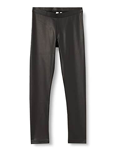 LITTLE PIECES legginsy damskie LPSHINY LEGGINGS NOOS, Czarny, 146-152