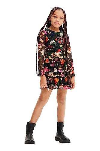 Desigual Dziewczęca sukienka Vest_Mirta Casual, zielony, 8 Lata