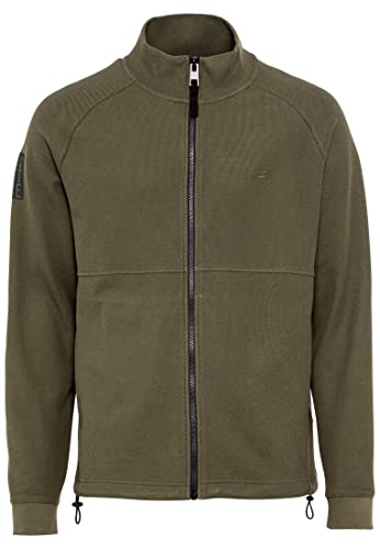 camel active Męska kurtka z dzianiny 409402/1W26, oliwkowa brązowa, M, brązowy (Olive Brown), M