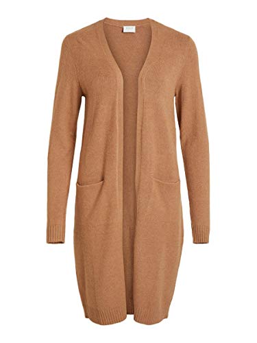 Vila Kobiety Viril Long L/S Knit Cardigan - Noos Kardigan, Tigers Eye, L