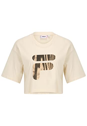 FILA Damska koszulka BOTHEL Cropped Graphic T-Shirt, Antique White, S, Antique White, S