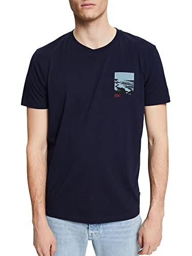 edc by ESPRIT Męski T-shirt, 400/granatowy., S