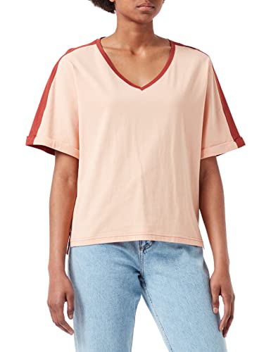 G-STAR RAW, Luźny top damski Joosa, Mehrfarbig (Peach Nougat/Auburn B353-d098), XS