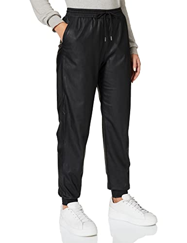 ONLY Damskie spodnie Onlmady Mw Faux Leather Pant Cc PNT, czarny, (M) W x 32L