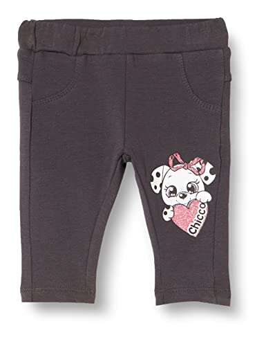 chicco Ciemnoszare legginsy dla dziewczynek, 0 miesięcy