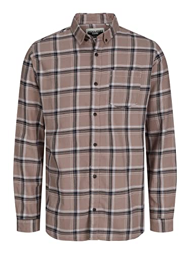 JACK & JONES JCOHUNTER koszula męska z długim rękawem, Twilight Mauve, L, Twilight Mauve, L