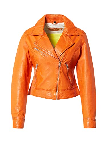 Freaky Nation Damska kurtka skórzana My Spice-fn, Magma Orange, M