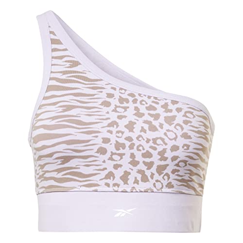 Reebok Damski nowoczesny bawełniany biustonosz sportowy safari